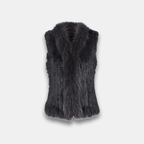 Midnight Aspen Fur Vest
