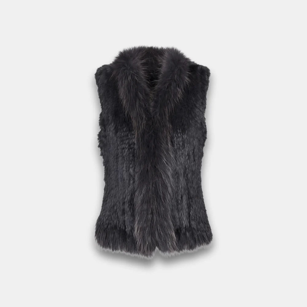 Midnight Aspen Fur Vest